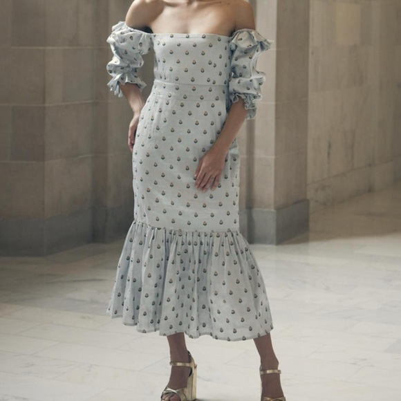 EDDY Dresses & Skirts - Eddy Desirae Embroidered Midi Dress